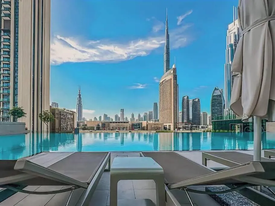 Apartmán Burj Khalifa & Fountain View In Downtown - Opposite To Dubai Mall - Super High Floor - Big Balcony Setup Spojené arabské emiráty