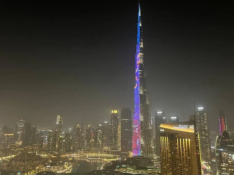 Burj Khalifa & Fountain View In Downtown - Opposite To Dubai Mall - Super High Floor - Big Balcony Setup