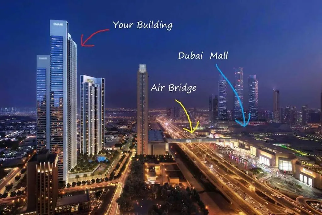 Burj Khalifa & Fountain View In Downtown - Opposite To Dubai Mall - Super High Floor - Big Balcony Setup