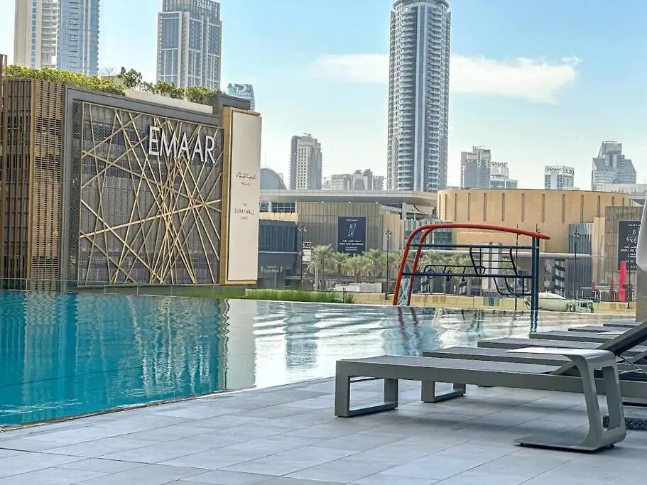 Burj Khalifa & Fountain View In Downtown - Opposite To Dubai Mall - Super High Floor - Big Balcony Setup Spojené arabské emiráty